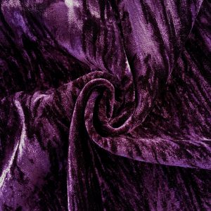 Pipe Pocket Purple Crushed Velour Purple Crushed Velvet Sample Swatch For Turn of Events Rental Drapery Las Vegas