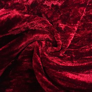 Pipe Pocket Red Crushed Velour Red Crushed Velvet Sample Swatch For Turn of Events Rental Drapery Las Vegas