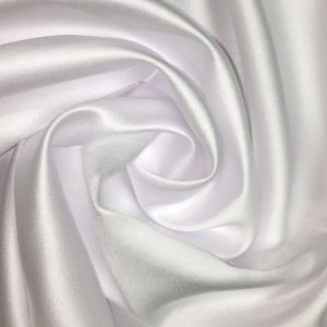 Pipe Pocket Pure White Satin Sample Swatch For Turn of Events Rental Drapery Las Vegas