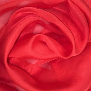 Pipe Pocket Sheer Red Voile Chiffon Sample Swatch For Turn of Events Rental Drapery Las Vegas