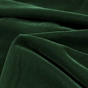 Pipe Pocket Emerald Green Velour Green Velvet Sample Swatch For Turn of Events Rental Drapery Las Vegas