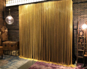 Event Gold Chain Décor Panel from Turn of Events Las Vegas