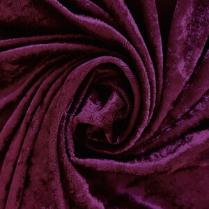 Pipe Pocket Burgundy Panne Velvet Sample Swatch For Turn of Events Rental Drapery Las Vegas