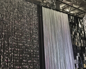 Chain Decor Rental Panel From Turn of Events Productions Las Vegas Pipe and Drape Rental. Drapery Rentals In Las Vegas for Events and Show drapery.