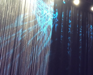 Chain Decor Rental Panel From Turn of Events Productions Las Vegas Pipe and Drape Rental. Drapery Rentals In Las Vegas for Events and Show drapery.