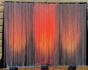 Chain Decor Rental Panel From Turn of Events Productions Las Vegas Pipe and Drape Rental. Drapery Rentals In Las Vegas for Events and Show drapery.
