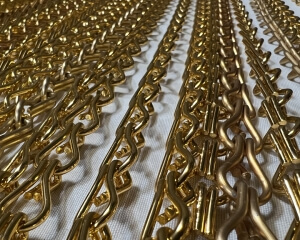 Chain Decor Rental Panel From Turn of Events Productions Las Vegas Pipe and Drape Rental. Drapery Rentals In Las Vegas for Events and Show drapery.