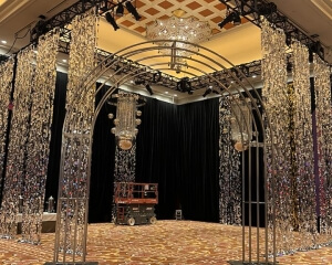Mylar Decor Panels From Turn of Events Productions Las Vegas. Pipe and Drape Rentals in Las Vegas with Drapery Rentals in Las Vegas.
