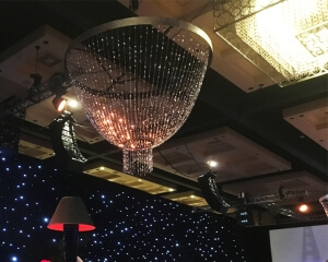 Turn of Events Productions Las Vegas Chandelier Decor Rental. Turn of Events Las Vegas Pipe and Drape Rental Decor Rentals Drapery Rental Masking in Las Vegas.
