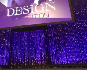 Tear Drop Bead Panels and Decor From Turn of Events Productions. Pipe and Drape Rental Drapery Decor Rental in Las Vegas From Turn of Events Productions.