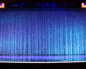 Tear Drop Bead Panels and Decor From Turn of Events Productions. Pipe and Drape Rental Drapery Decor Rental in Las Vegas From Turn of Events Productions.